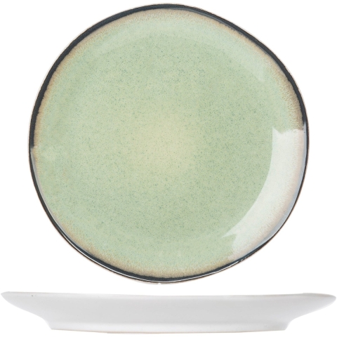 Cosy & Trendy Dinerborden Fez Groen ø 28 cm - 4 Stuks