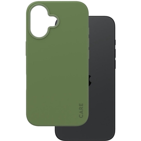 PanzerGlass CARE by ® Fashionable Backcover Apple iPhone 16 Groen Inductieve lading