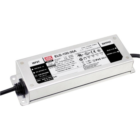 Mean Well ELG-100-24A-3Y LED-transformator, LED-driver Constante spanning, Constante stroomsterkte 96 W 2 - 4 A 21.6 - 26.4 V/DC Instelbaar, Montage op