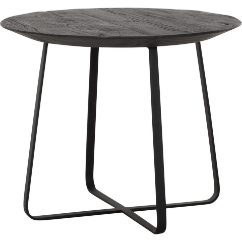 DTP Home Coffee table Neptunes medium BLACK,40xØ50 cm, recycled tea...