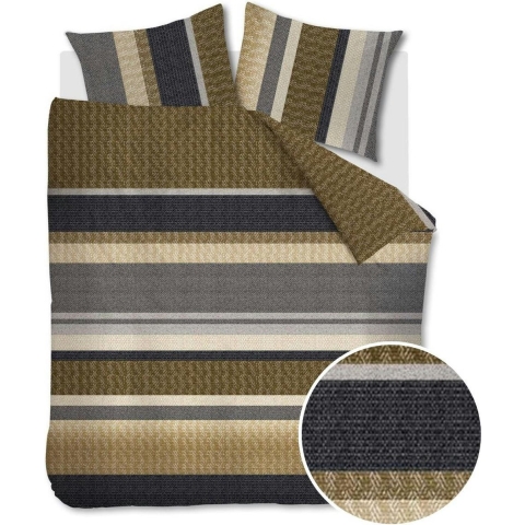 Beddinghouse Jorren dekbedovertrek - 200x200|220 - Grijs