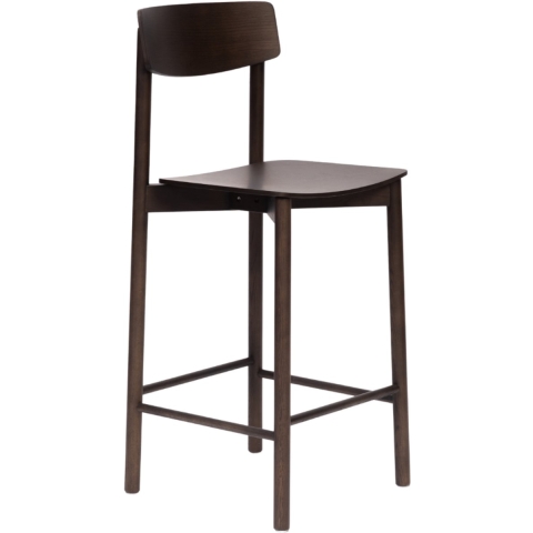Bronx71 Scandinavische barkruk Reza walnoot 68,5 cm