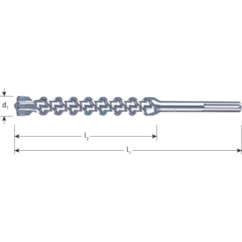 Rotec Hamerboren SDS-MAX &apos;Zentro&apos; 40,0x250/370 mm - 2034001