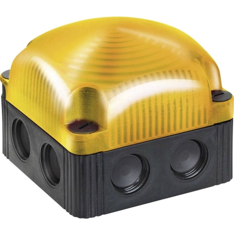 Werma Signaltechnik Signaallamp LED Werma 853.310.54 Geel Flitslicht 12 V/DC
