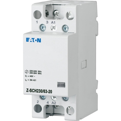Eaton Z-SCH230/63-20 Installatiezekeringautomaat Nominale spanning: 230 V, 240 V Schakelstroom (max.): 63 A 2x NO 1 stuk(s)