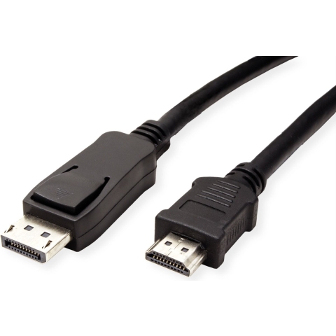 VALUE DisplayPort kabel DP - HDTV, M/M, zwart, 4,5 m