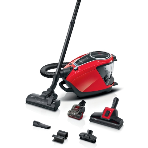 BOSCH BGS7PET1 Serie 8 ProAnimal Stofzuiger zonder Zak - Rood