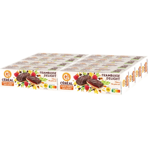 8x Céréal Zachte Koekjes Framboos Delight 140 gr