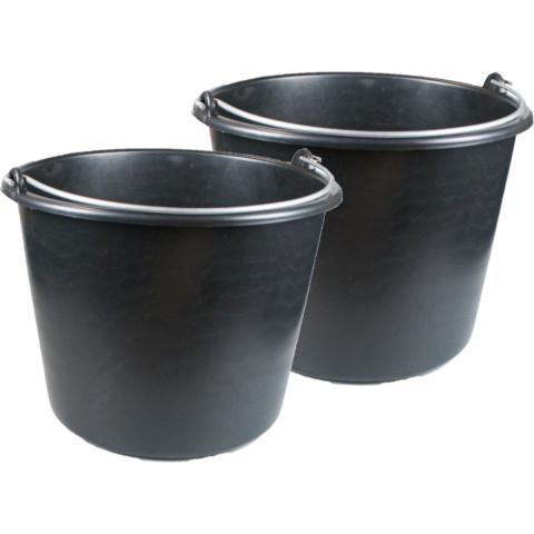 5x stuks stevige bouwemmer / emmer 20 liter -