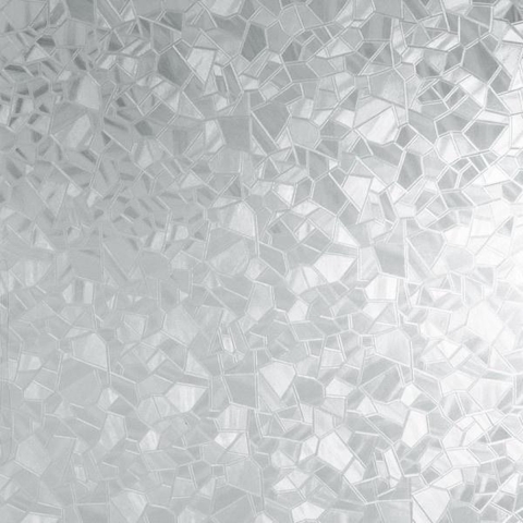 3x Stuks raamfolie stenen semi transparant 45 cm x 2 meter zelfklevend -