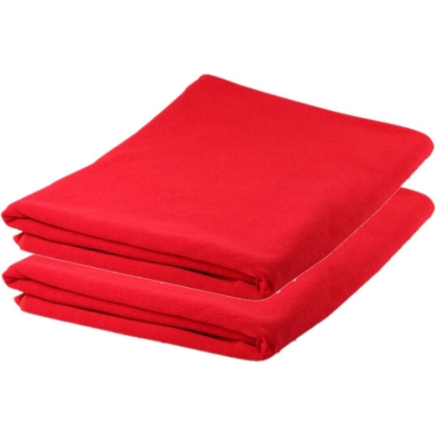 4x stuks Badhanddoeken / handdoeken extra absorberend 150 x 75 cm rood -