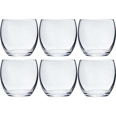 Set van 12x stuks waterglazen/drinkglazen transparant 340 ml -