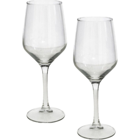 12x Stuks wijnglazen van glas 420 ml -