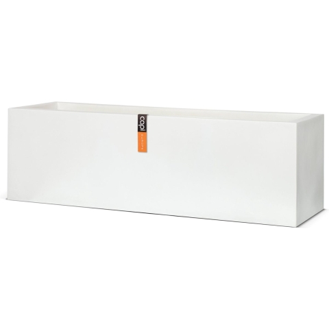 Capi Europe Bloembak rechthoek laag Terrazzo - 100x40x40 - Wit