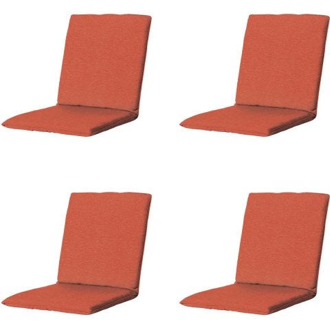 Madison - Stapelstoelkussen Panama terra - Ca. 97x49 cm - Set van 4