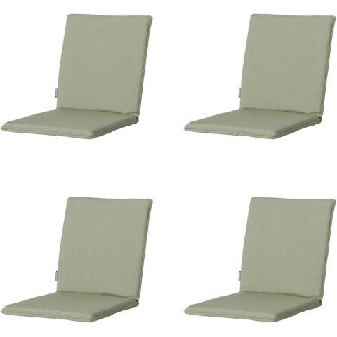Madison - Stapelstoelkussen Panama sage - Ca. 97x49 cm - Set van 4