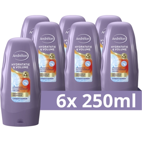 6x Andrelon Conditioner Hydratatie&Volume 250 ml