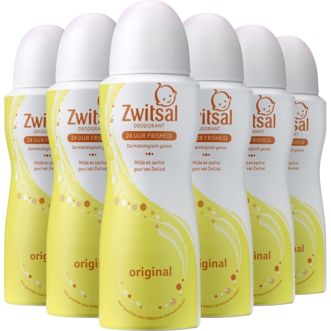 6x Zwitsal Deodorant Original 100 ml
