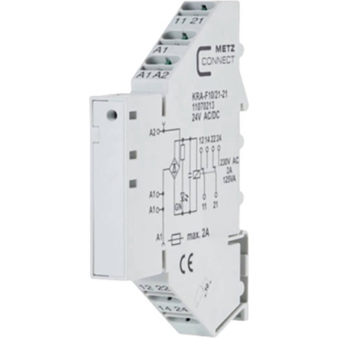 Metz Connect 11070213 Koppelelement 24, 24 V/AC, V/DC (max) 2x wisselcontact 1 stuk(s)