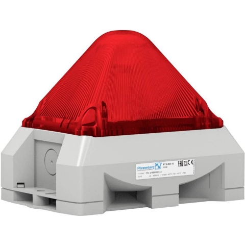 Pfannenberg Optisch-akoestische signaalgever PY X-MA-05 230V AC RD RAL7035 Rood 230 V/AC 100 dB