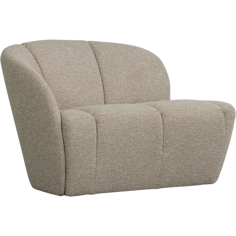 WOOOD Mojo 2-Zits Bankje Links - Bouclé - Beige Melange - 73x112x77