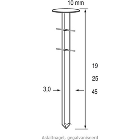 Dutack Coilnagel RNCW30 Nk 19mm Asfalt ds 7200 - 5252019