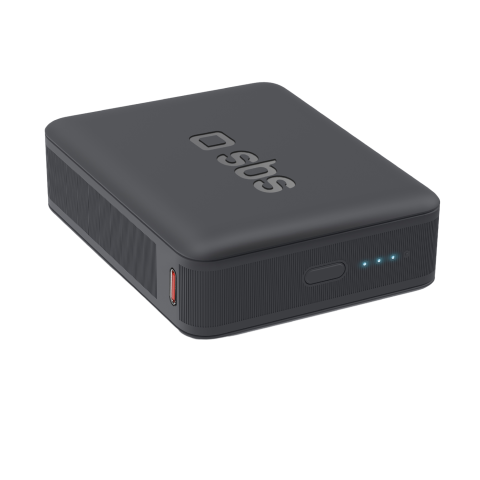 Sbs Mobile 1xusb-a & 1xusb-c 10000mah 20w Compact Powerbank Zwart