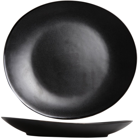 Cosy & Trendy Dinerborden Vongola Black - 28 x 26 cm - 4 Stuks