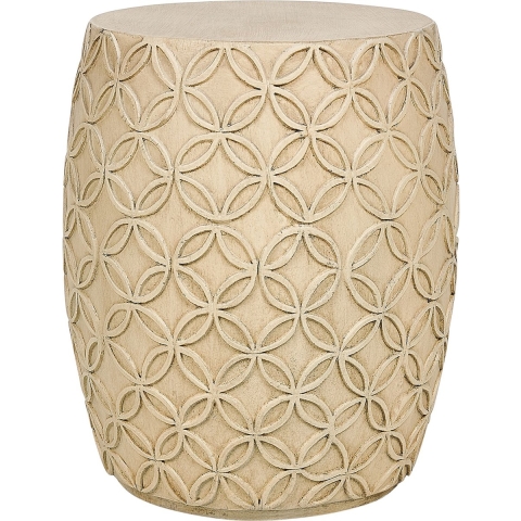 Beliani - ZOGNO - Bijzettafel - Lichtbeige - Lichtbeton