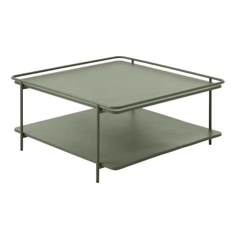 Giga Living - Salontafel Groen Metaal - 75x75x34,3cm - Yuba