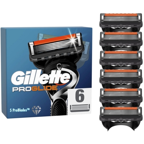 10x Gillette Scheermesjes Proglide 6 stuks