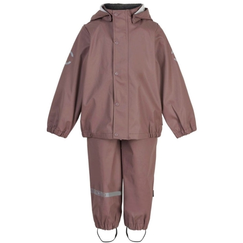 Mikk-Line Regenkleding - Gerecycled - PU - Burlwood - Mikk-Line - 8 jaar (128) - Regenkleding