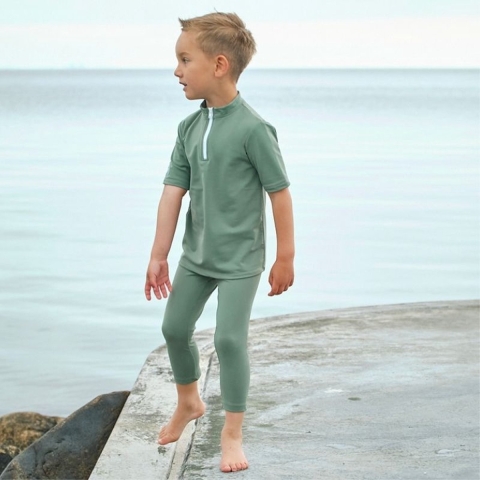 Petit Crabe Zwem Leggings - Vlucht - UV50+ - Navy - Petit Crabe - 11-12 jaar (146-152) - Badmode
