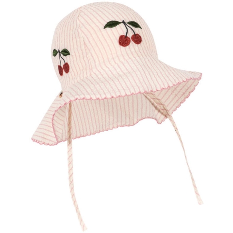 Konges Sløjd Zonnehoed - Ellie - Peony Stripe - Konges Sløjd - 3-6 mnd - Zonnerhoed