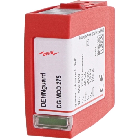 DEHN 952010 DG MOD 275 Overspanningsveilige module Overspanningsbeveiliging voor: Verdeelkast 40 kA 1 stuk(s)