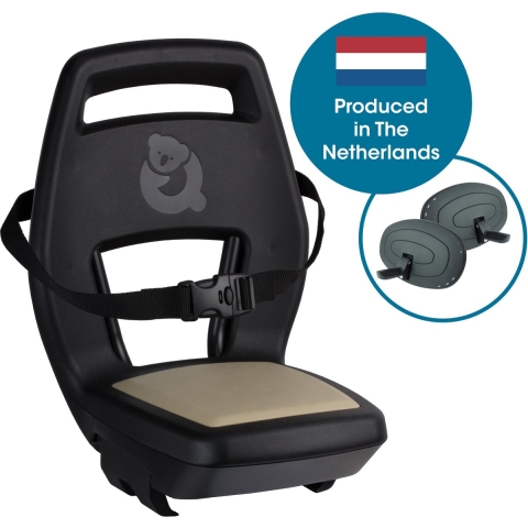 6+ Junior Seat compleet - Zwart/Khaki