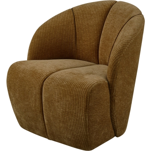 WOOOD Exclusive Mojo Draaifauteuil Geweven Honing Geel