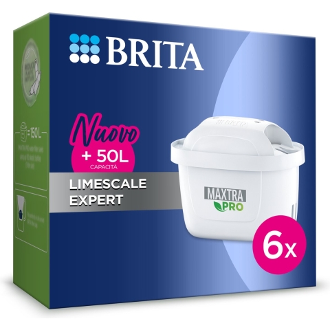 Brita Maxtra Pro 6 filters LIMESCALE EXPERT 4006387121983 Filter Wit