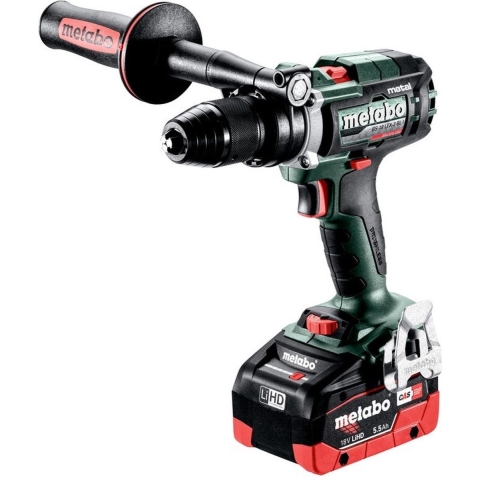 Metabo BS 18 LTX-3 BL I Metal 18V LiHD Accu Boorschroefmachine Set (2x 5.5Ah) In Metabox - 130Nm - 68mm