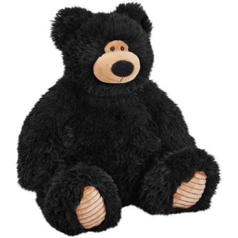 Wild Republic zwarte beer knuffel - 40 cm - Pluche - zittend - Beren - dierenknuffels -
