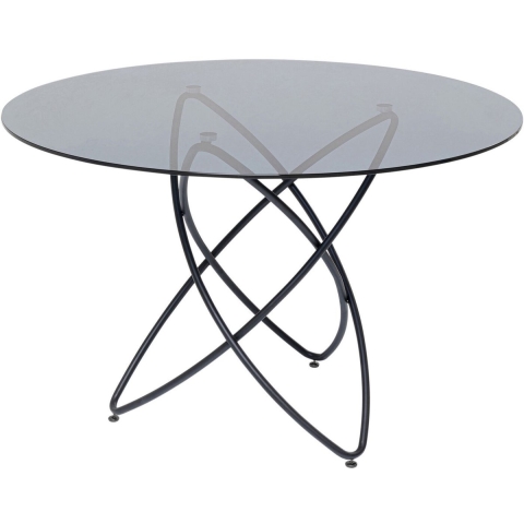 Kare Eettafel Molekular Zwart Ø120cm