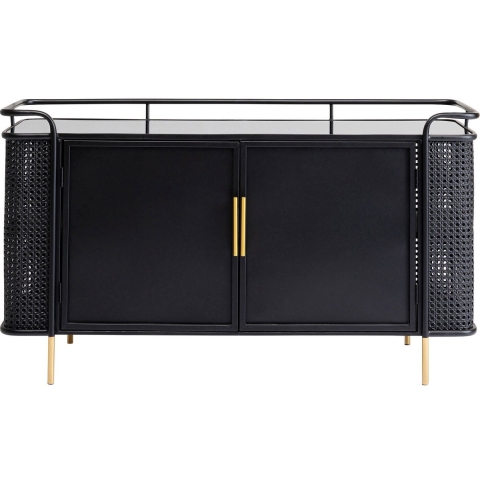 Kare Design Fence Dressoir - Zwart Metaal
