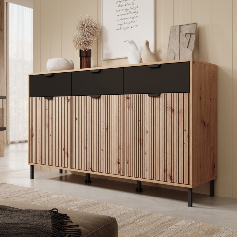 Meubella Dressoir Malaika - Eiken - 157 cm
