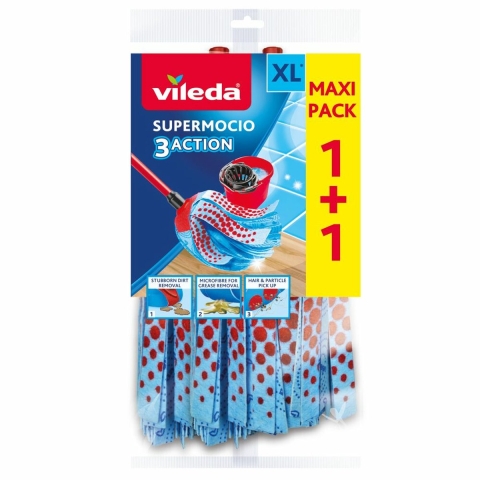 12x Vileda Super Mocio 3-Action Navulling 2 stuks