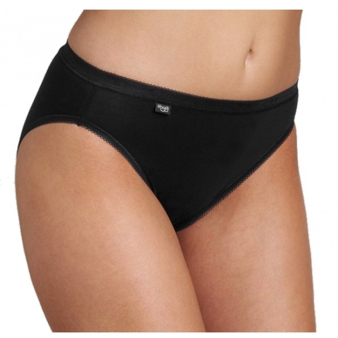 Set van 4x stuks sloggi basic tai dames slip, maat: 44 in het zwart -