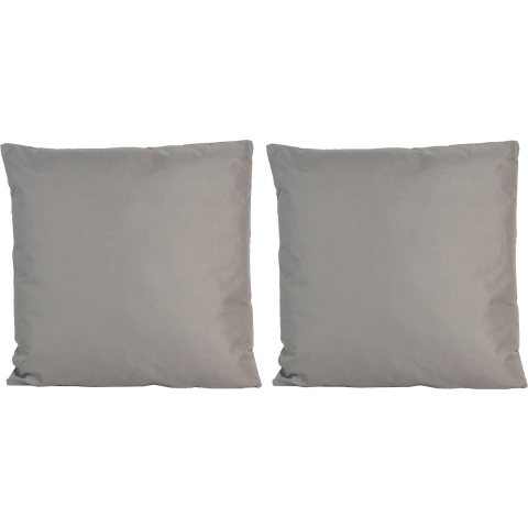 4x Grote bank/sier kussens voor binnen en buiten in de kleur grijs 60 x 60 cm -