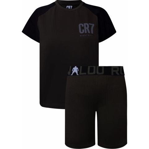 Ronaldo Pyjama set - CR7 - Zwart/Groen - JBS - 8 jaar (128) - Pyjama - Tweedelig