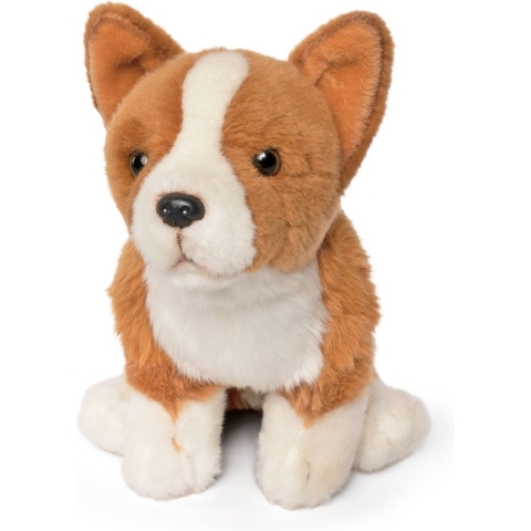 Living Nature Knuffel - 30x18 cm - Corgi - Bruin - Living Nature - OneSize - Knuffel