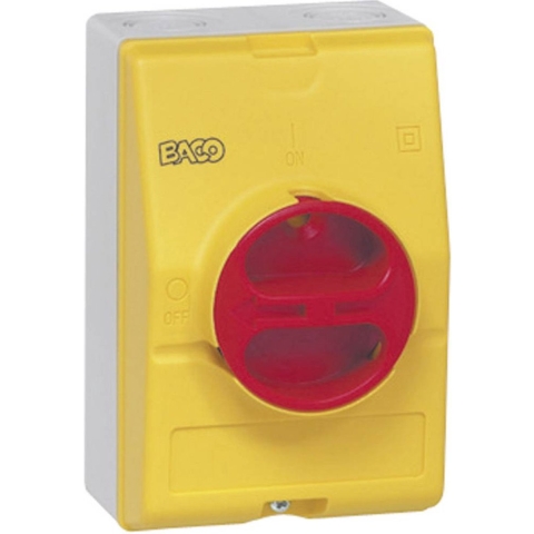 BACO 172261 Lastscheidingsschakelaar 50 A 1 x 90 ° Geel, Rood 1 stuk(s)