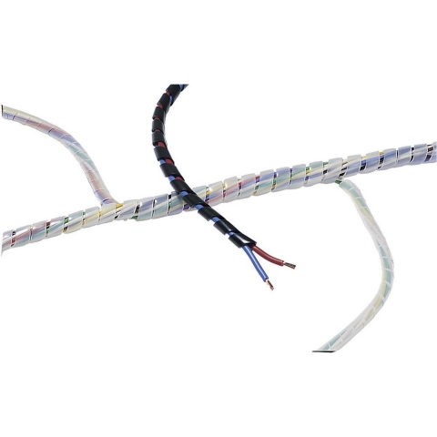 HellermannTyton 161-41102 SBPE4-PE-GY-30M Spiraalslang 5 tot 20 mm Grijs 30 m